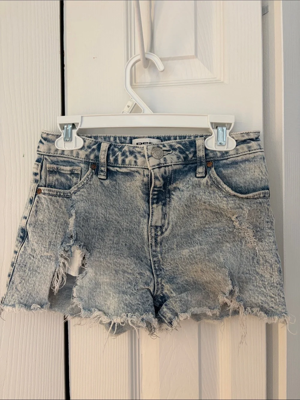 RSQ Light Blue Distressed Denim Shorts